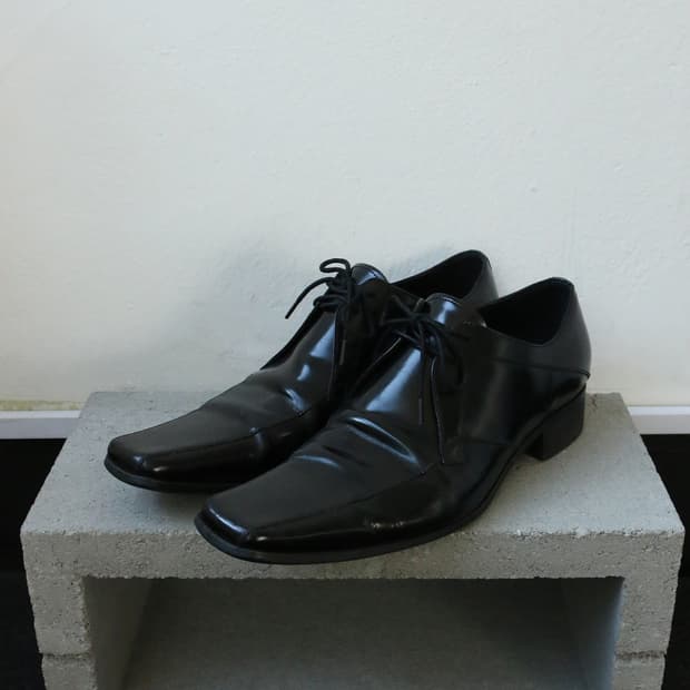 캐서린 햄넷 런던 스퀘어토 슈즈