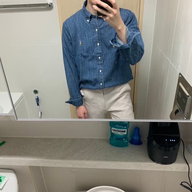 폴로 랄프로렌 샴브레이 데님 셔츠