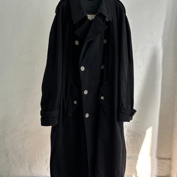 조르지오 아르마니 90’s 블랙 컬러 트렌치 코트