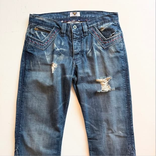 00s Antik Denim 자수 디테일 Made in USA
