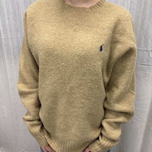 00s 폴로 랄프로렌 아이보리 울니트