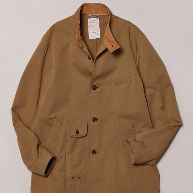 NICENESS IRWIN 면/대마 레더 트림 자켓 M