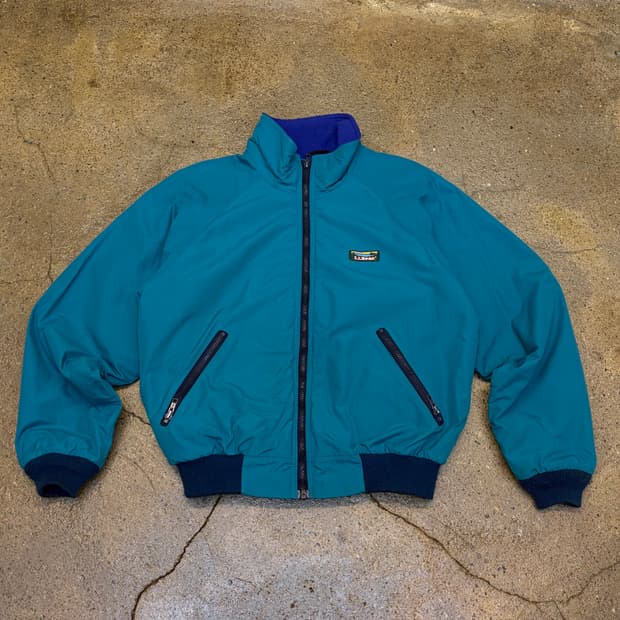레어 80s Made in USA 엘엘빈 안감 플리스 바람막이 자켓
