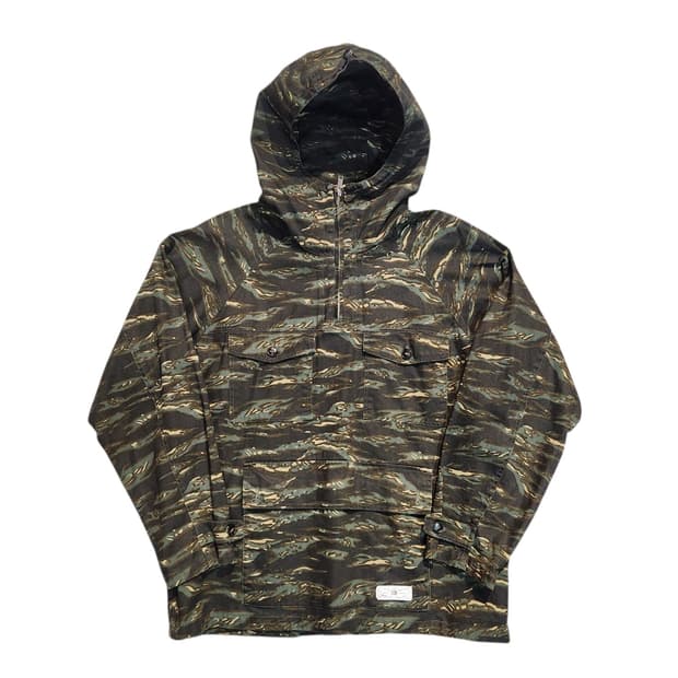 타이거 스트라이프 아노락 후드 자켓 (M)