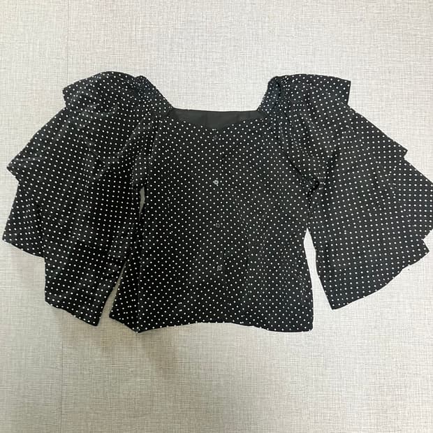 일본빈티지 Majesticlegon 하구미모리걸 땡땡이 도트블라우스