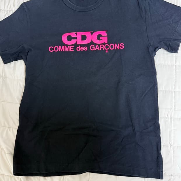 (2xl) 꼼데가르송 cdg 로고 티셔츠