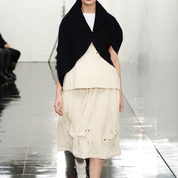 Fulling Wool Ribbon Cubic Skirt