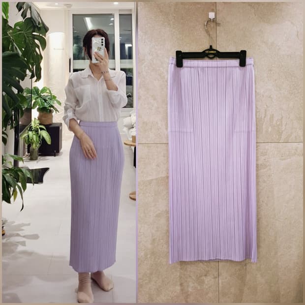 플리츠플리즈 24년4월 스트레이트 스커트 이세이미야케