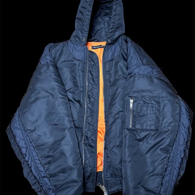 그레일즈 프로젝트gr 리워크 후드 봄버 1사이즈