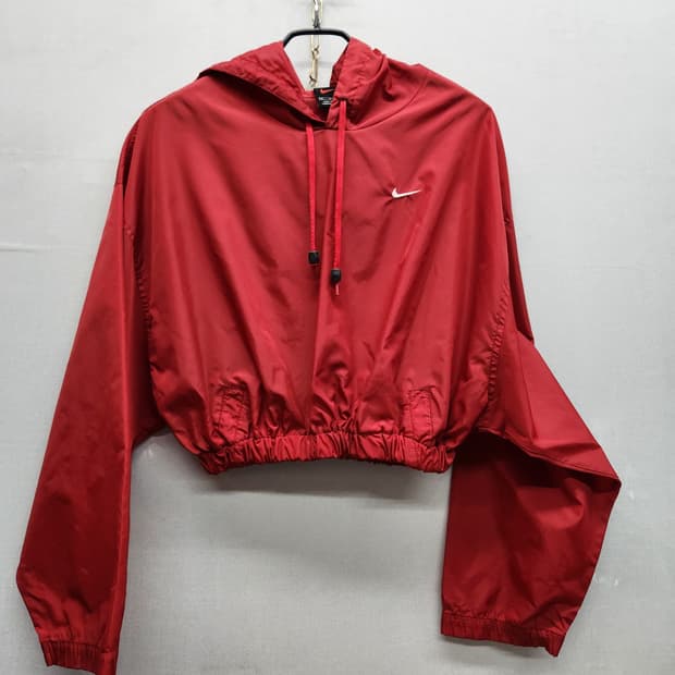 나이키 로고 아노락 후드 크롭 바람막이M(M)