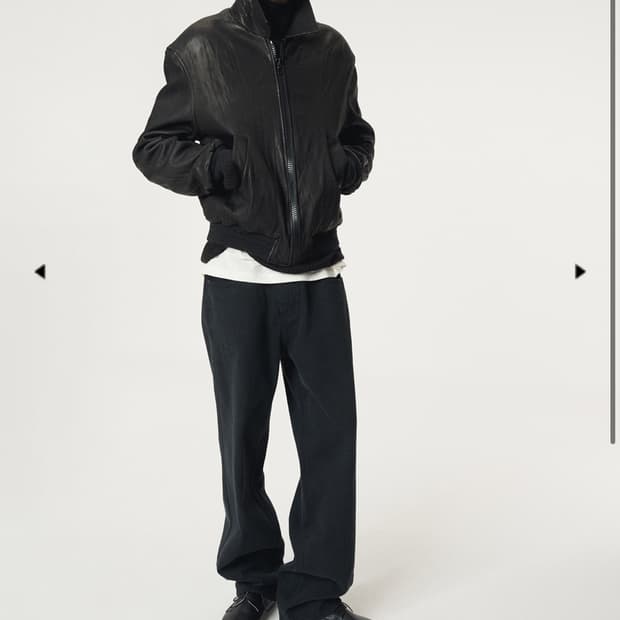 [L]렉토 벤 크링클 레더 점퍼