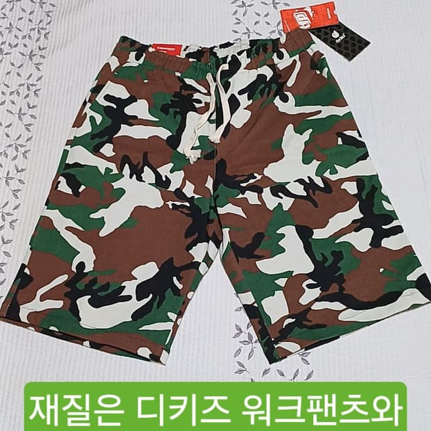 다이클레즈 미사용 카모반바지 34인치 기장60