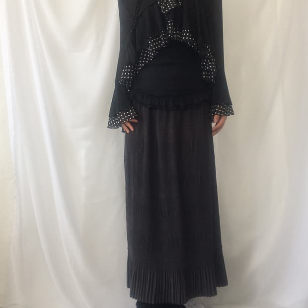 Dot pattern layer cardigan