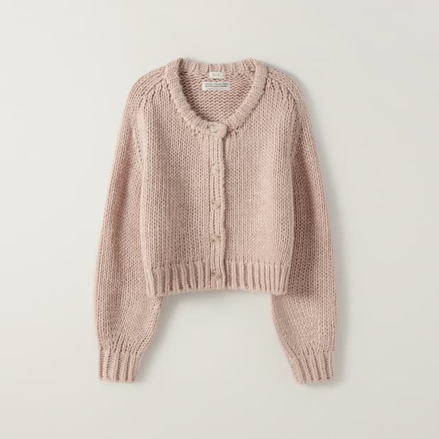 시에 릴리 벌룬 슬리브 가디건