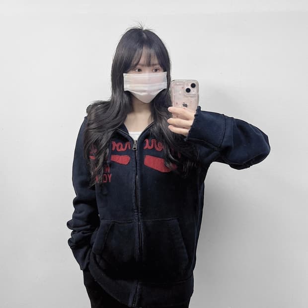 아베크롬비 스펠 로고 후드집업 네이비