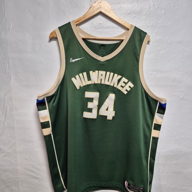 나이키 야니스 아데토쿤보 벅스 유니폼 34번 그린 3XL