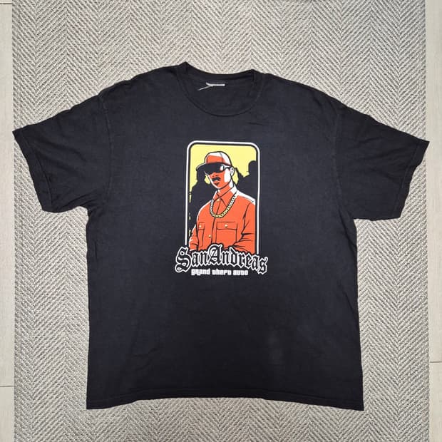 00s GTA 산안드레아스 프로모 티셔츠 (2XL)