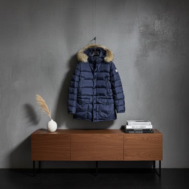 따뜻한 남성 패딩 네이비 95~100