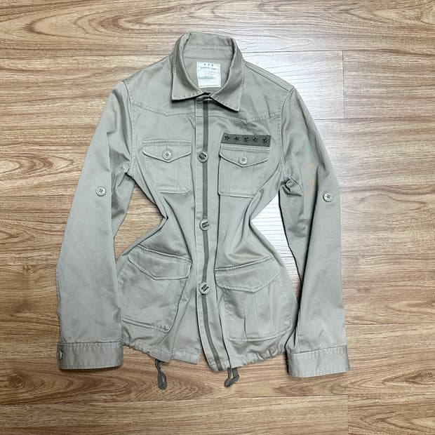 빈티지 별 포켓 점퍼 자켓 오네갸루 라떼 모리걸 긱시크 페어리 고딕 고스