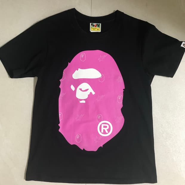 bape 베이프 반팔티셔츠 빅에이프 크리스탈 블랙 