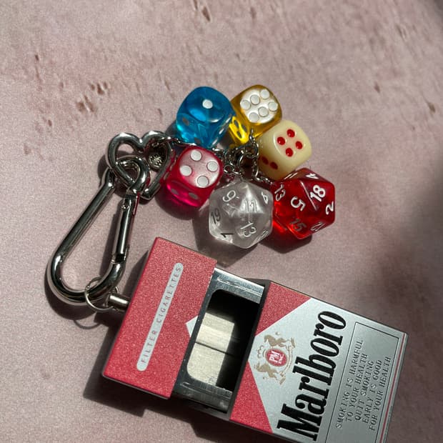 말보로레드 키링 셋 Marlboro Case & Dice Keyring