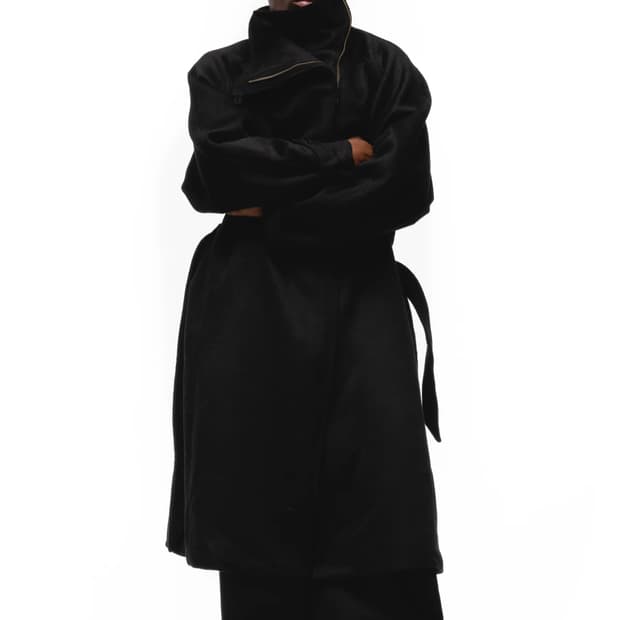 Nofaith studios ASYMMETRICAL WOOL COAT 