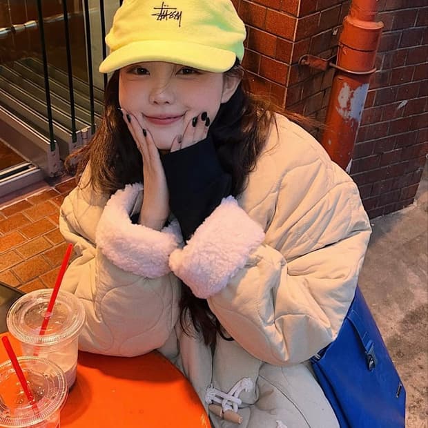 스투시 폴라 플리스 패널 러너 캡