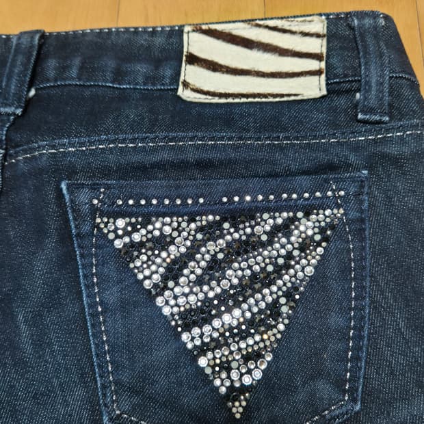 개미친 y2k 지브라 로우라이즈 스키니진