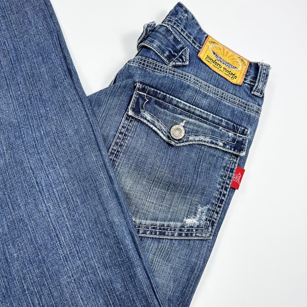 VTG 빈티지 워싱 와이드 데님 팬츠 (28인치)