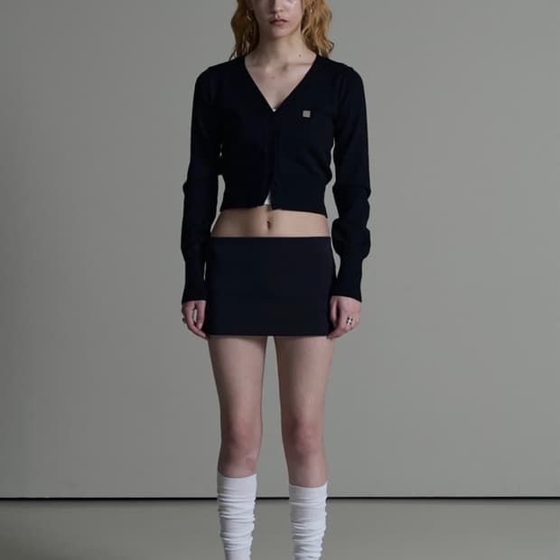 보헤미안서울 와이심볼 롱 슬리브 가디건  블랙 Y SYMBOL