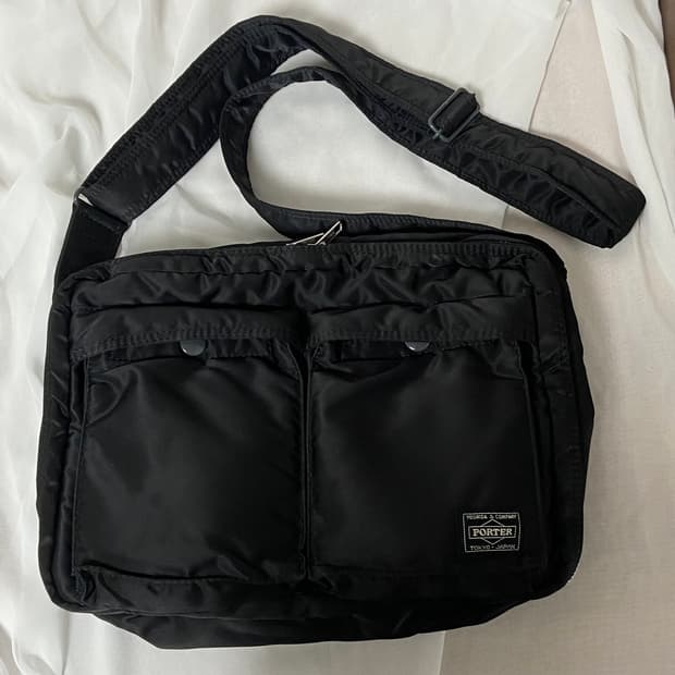 초미품)PORTER 포터 탱커 숄더백 L 블랙