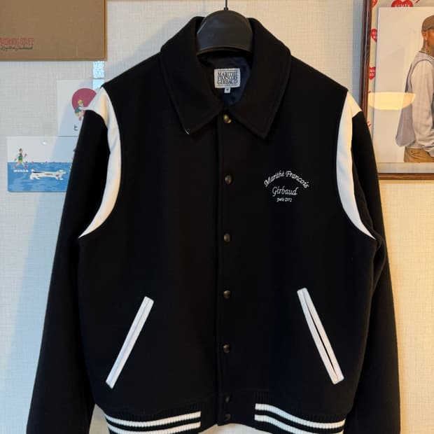 [M]마리떼 프랑소와 저버 바시티 자켓 블랙