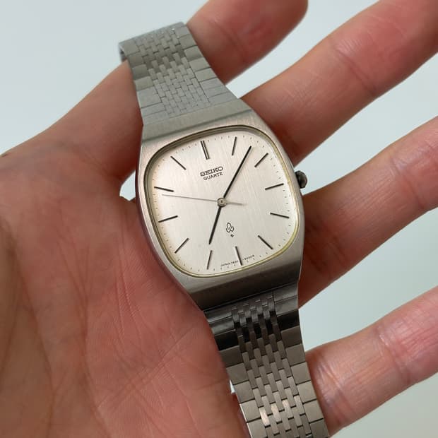 1980s Chariot Silver Square Quartz