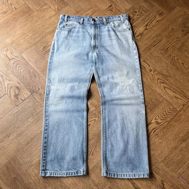 [36]80s 리바이스USA 20517-0217 오렌지탭 플레어진 F26