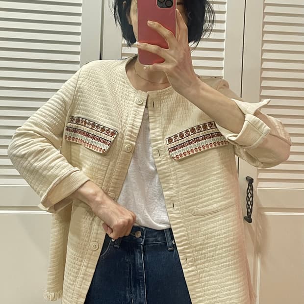 ZARA TRF/ 자라 에스닉 자수 퀼팅 자켓 L (간절기용)