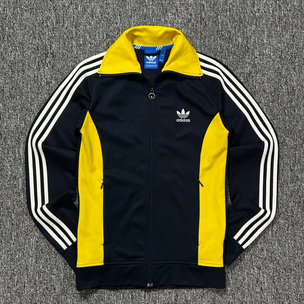 아디다스 유로파 네이비 배색 트랙탑 져지 M 