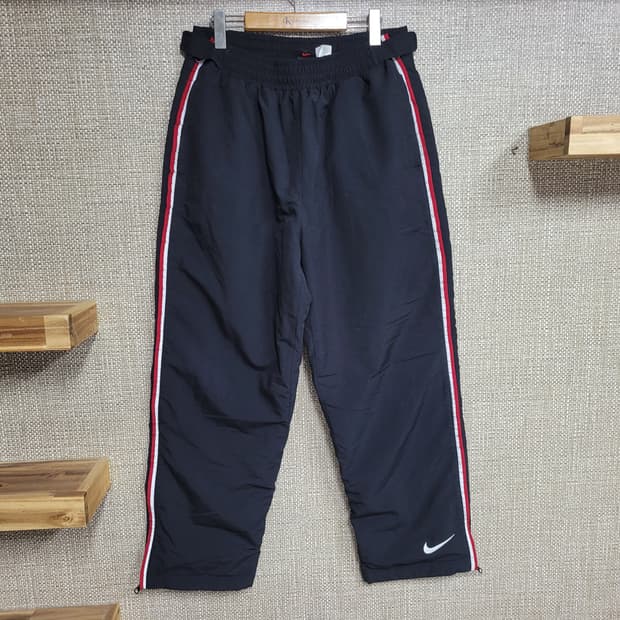 XL 33~36인치 나이키 빈티지 패딩 바지 올드스쿨 오버핏 힙합
