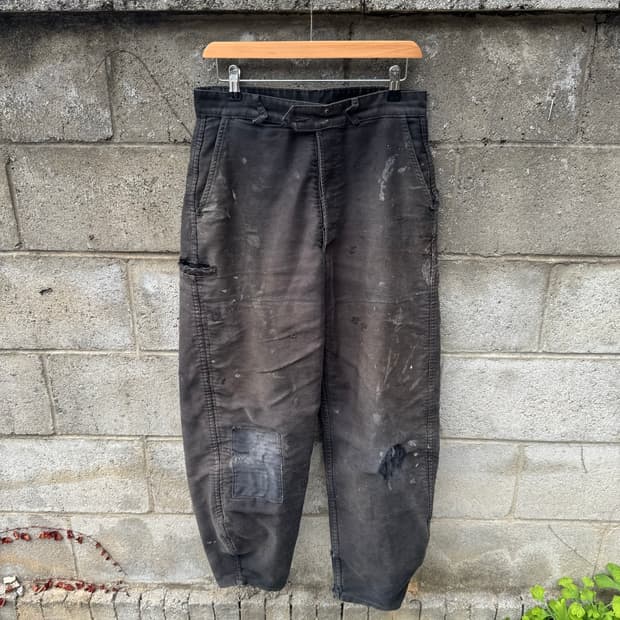 Old euro lafont 빈티지 몰스킨 워크 팬츠 30 프렌치워크