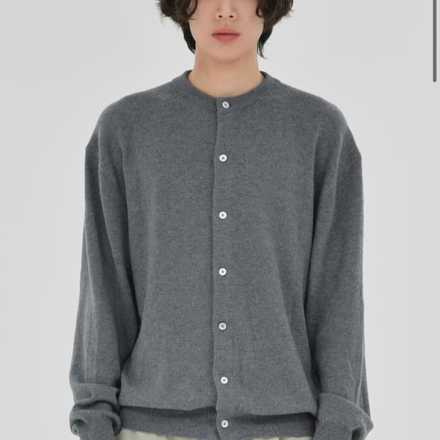 브라운야드 울 라운드 가디건 3사이즈 새상품