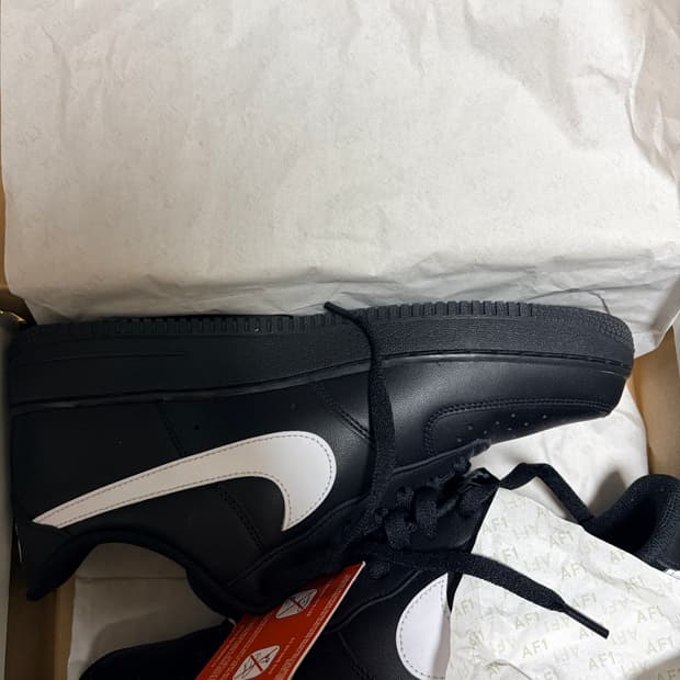 에어포스1 블랙/화이트, 검흰 290새상품