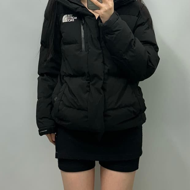 노스페이스 드라이벤트 블랙 구스다운 패딩