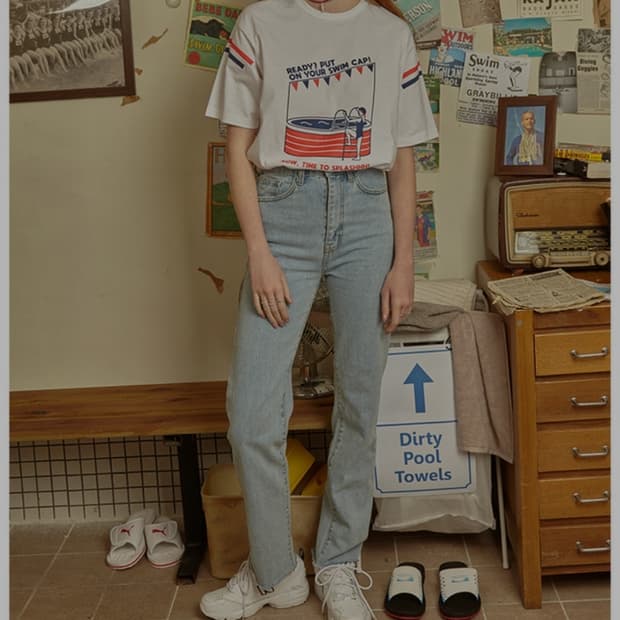 메인부스 스위밍풀 반팔 2size _ 여성