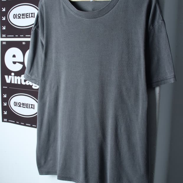 (L-XL) 에이치앤엠 반팔 티셔츠 와이드핏 피그먼트 무지-H36464