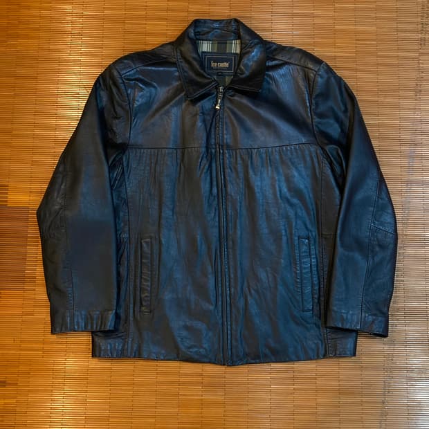 램스킨 레더 블루종