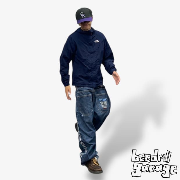 노스페이스 네이비 바람막이