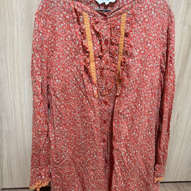 모리걸 플라워패턴 블라우스 하구미 스즈코