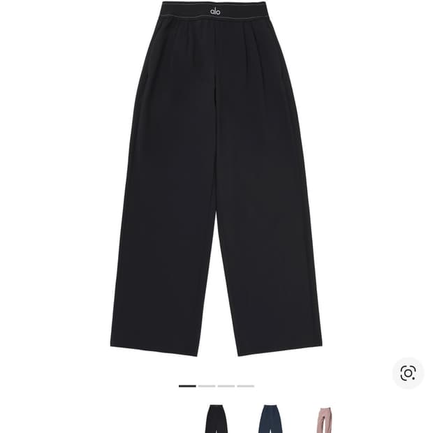 알로 요가 레귤러 수트업 트라우저 블랙 S