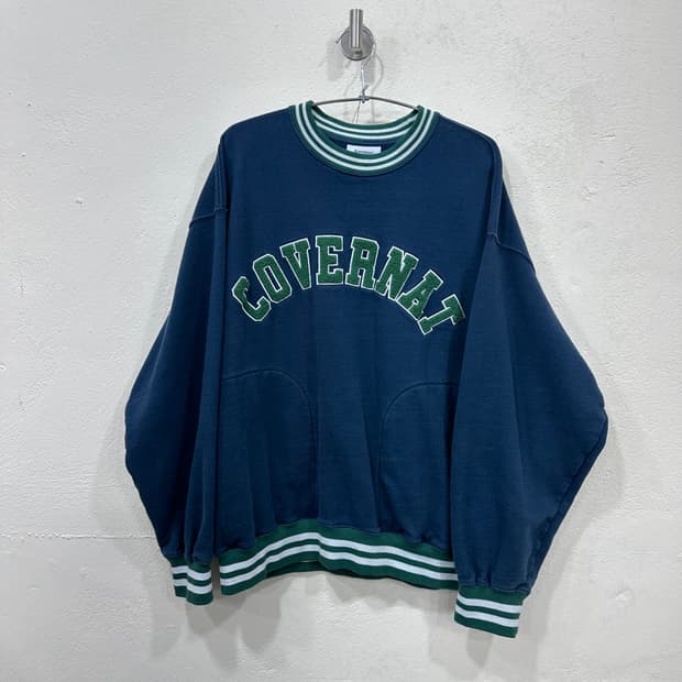 커버낫 네이비 그린 올드스쿨st 맨투맨