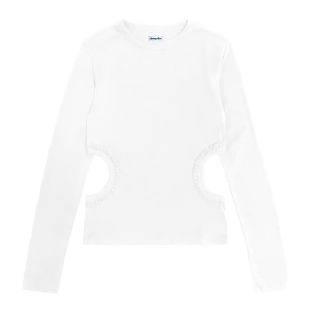 체메씨 티셔츠 chemehc HOLE LACE LONG SLEEVE