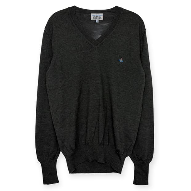 비비안웨스트우드 오브 브이넥 니트 티셔츠